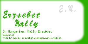 erzsebet mally business card